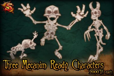 spooky cemetery bundle mecanim skeletons unity 3d sauce