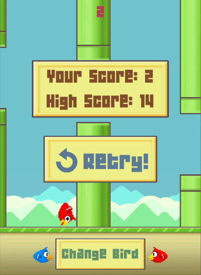 playmaker flappy bird score menu unity 3d sauce