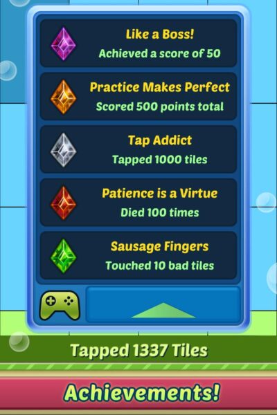 floppy tiles achievements 3d sauce