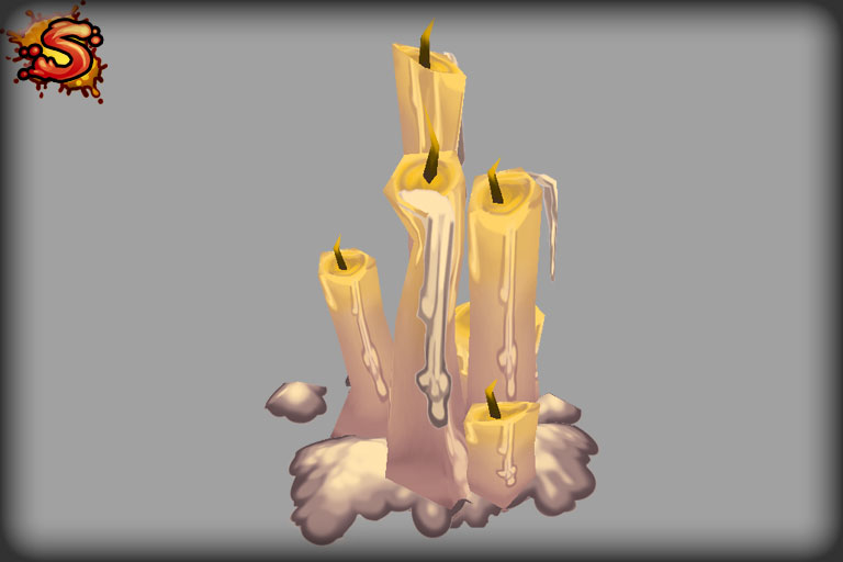 low poly candles unity 3d sauce