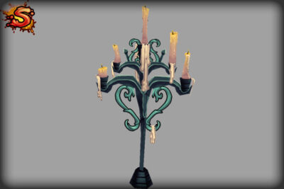 low poly candelabra unity 3d sauce