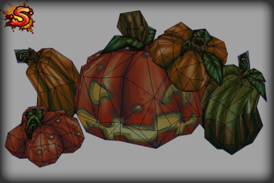 halloween pumpkins & jack-o’-lanterns wireframe unity 3d sauce