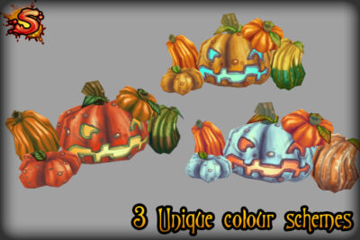 halloween pumpkins & jack-o’-lanterns colors unity 3d sauce