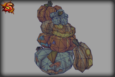 halloween pumpkins & jack-o’-lanterns stack wireframe and unity 3d sauce