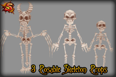 skeleton character props unity 3d sauce