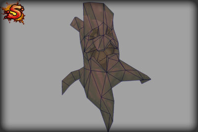 haunted stump wireframe unity 3d sauce